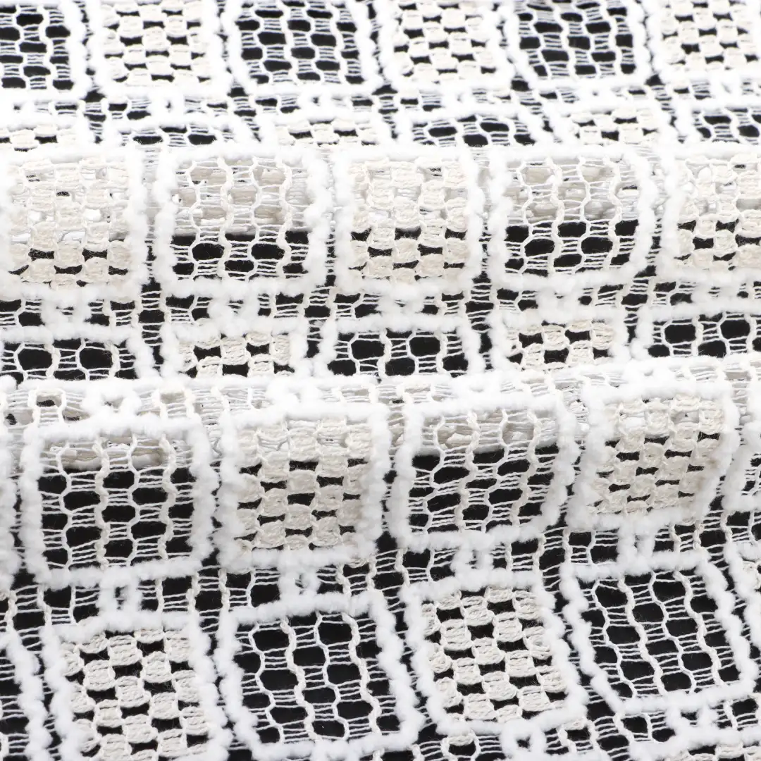 China Fabric for Shirt,Tank Top,Blouse,Skirt,Shorts Lace Knit Fabric Polyester Cotton cream color buy from China wholesaler bulk order at wholesale price free worldwide shipping Alibaba