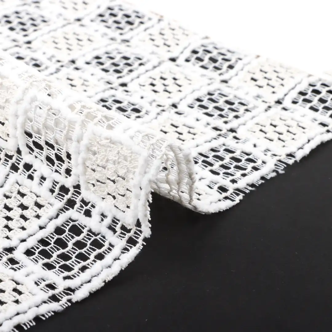 China Fabric for Shirt,Tank Top,Blouse,Skirt,Shorts Lace Knit Fabric Polyester Cotton cream color buy from China wholesaler bulk order at wholesale price free worldwide shipping Alibaba