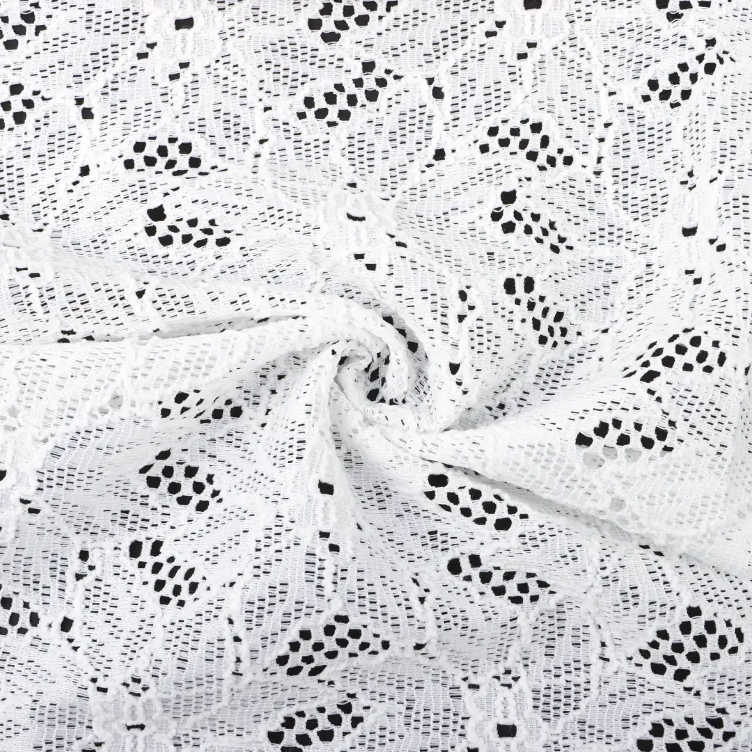 China Fabric for Shirt,Tank Top,Blouse,Skirt,Shorts Lace Knit Fabric Polyester Spandex white color buy from China wholesaler bulk order at wholesale price free worldwide shipping Alibaba