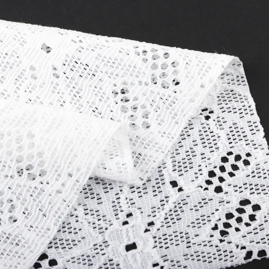 China Fabric for Shirt,Tank Top,Blouse,Skirt,Shorts Lace Knit Fabric Polyester Spandex white color buy from China wholesaler bulk order at wholesale price free worldwide shipping Alibaba