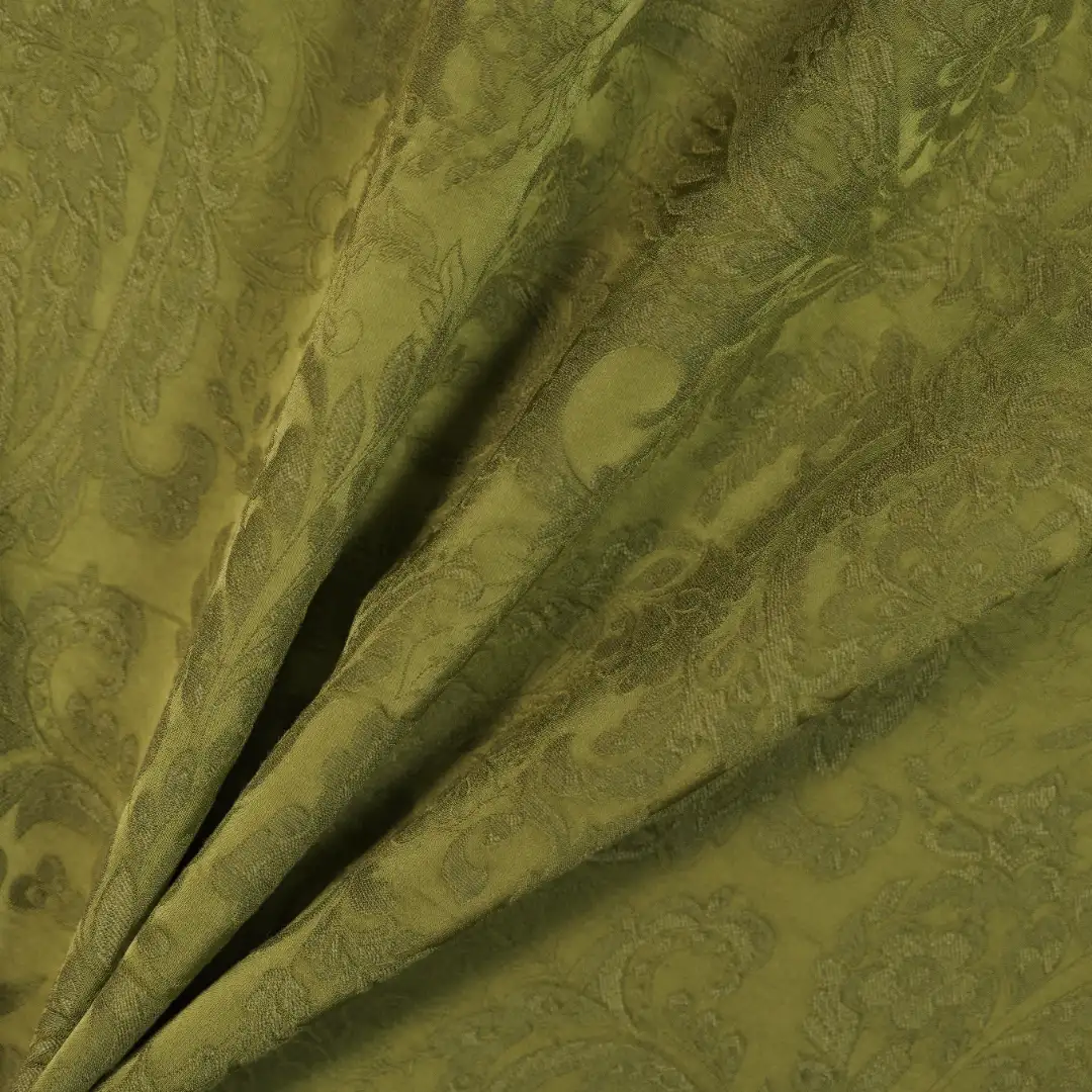 China Fabric for Shirt,Skirt Jacquard Synthetic Woven Fabric Viscose green color buy from China wholesaler bulk order at wholesale price free worldwide shipping Alibaba