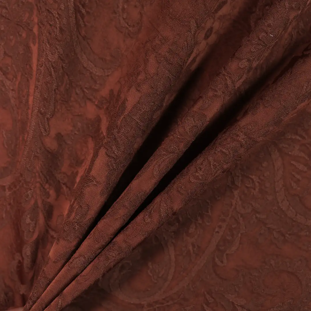 China Fabric for Shirt,Skirt Jacquard Synthetic Woven Fabric Viscose dark red color buy from China wholesaler bulk order at wholesale price free worldwide shipping Alibaba