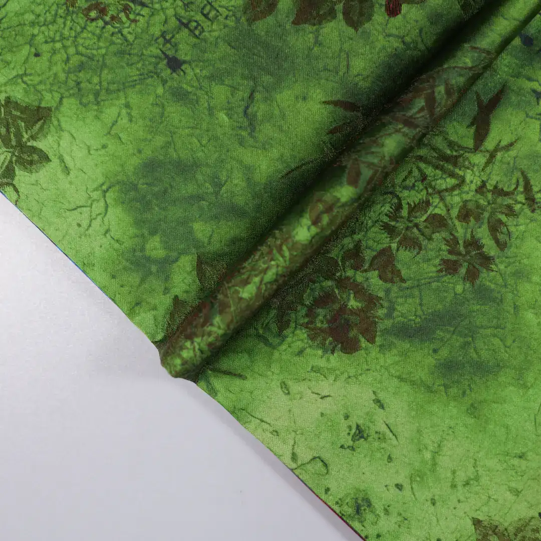 China Fabric for Shirt,Skirt Jacquard Woven Blended Fabric Viscose Polyester GREEN color buy from China wholesaler bulk order at wholesale price free worldwide shipping Alibaba
