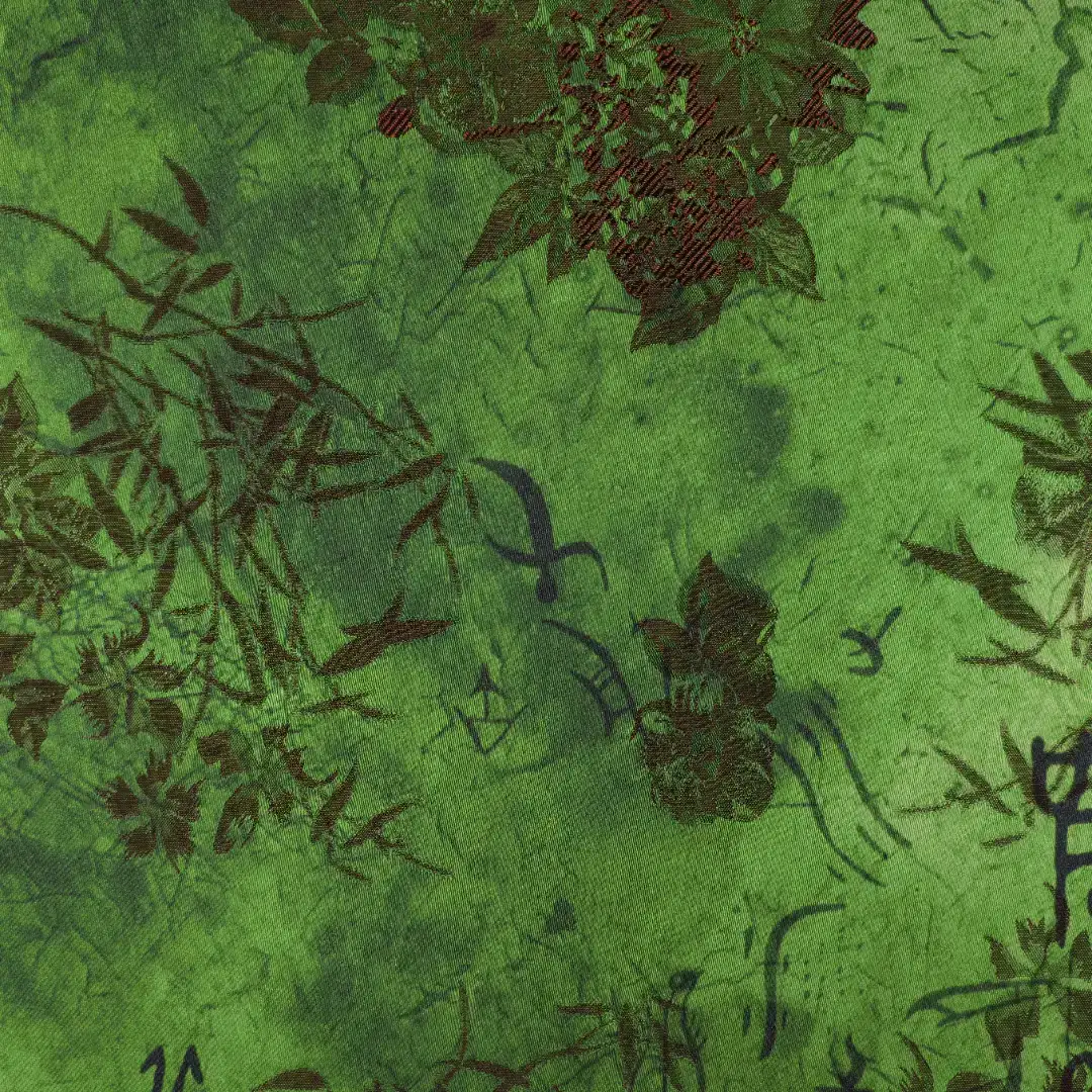 China Fabric for Shirt,Skirt Jacquard Woven Blended Fabric Viscose Polyester GREEN color buy from China wholesaler bulk order at wholesale price free worldwide shipping Alibaba