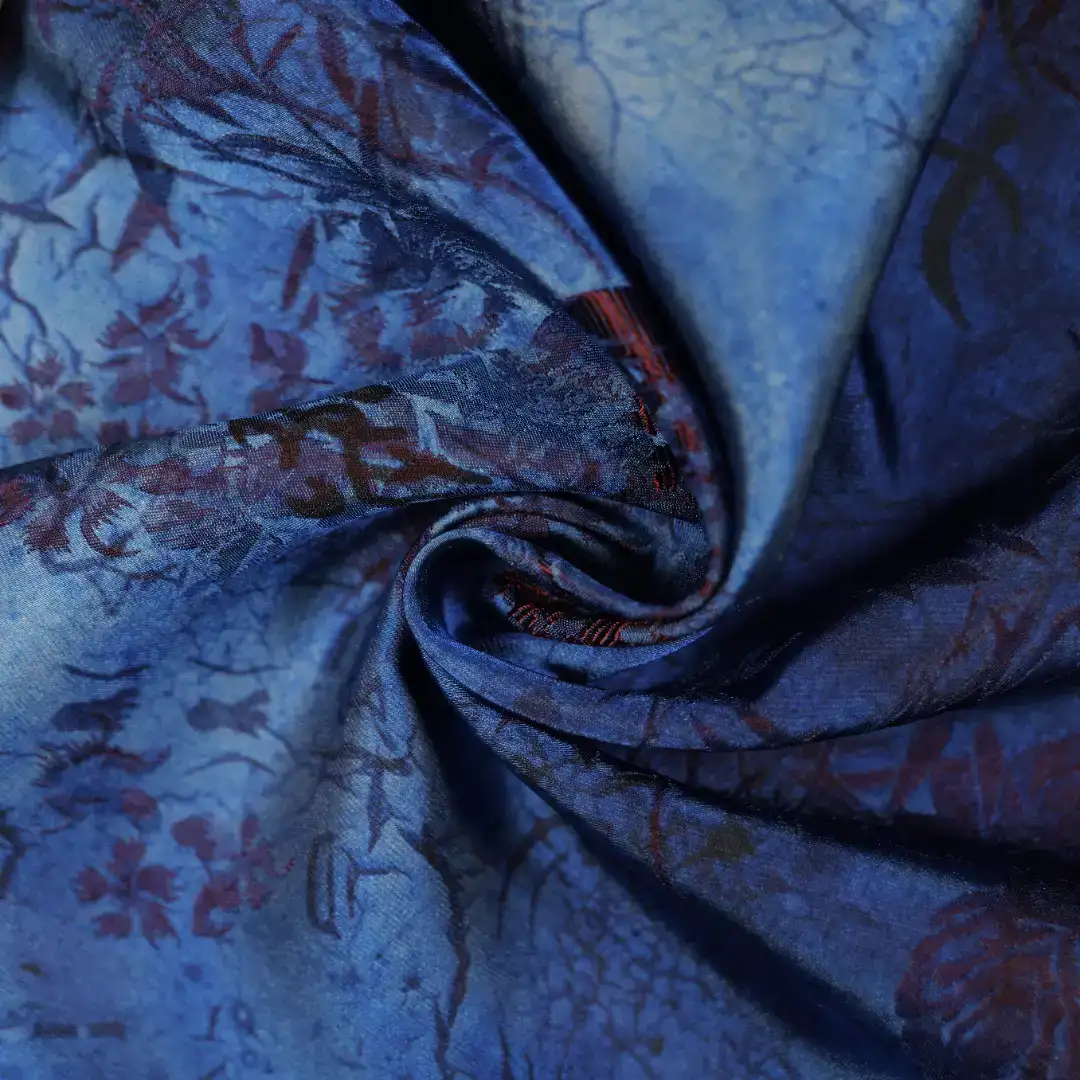 China Fabric for Shirt,Skirt Jacquard Woven Blended Fabric Viscose Polyester blue color buy from China wholesaler bulk order at wholesale price free worldwide shipping Alibaba