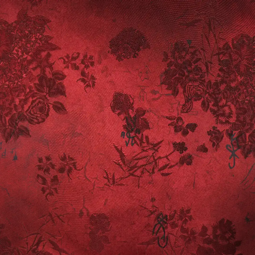 China Fabric for Shirt,Skirt Jacquard Woven Blended Fabric Viscose Polyester red color buy from China wholesaler bulk order at wholesale price free worldwide shipping Alibaba