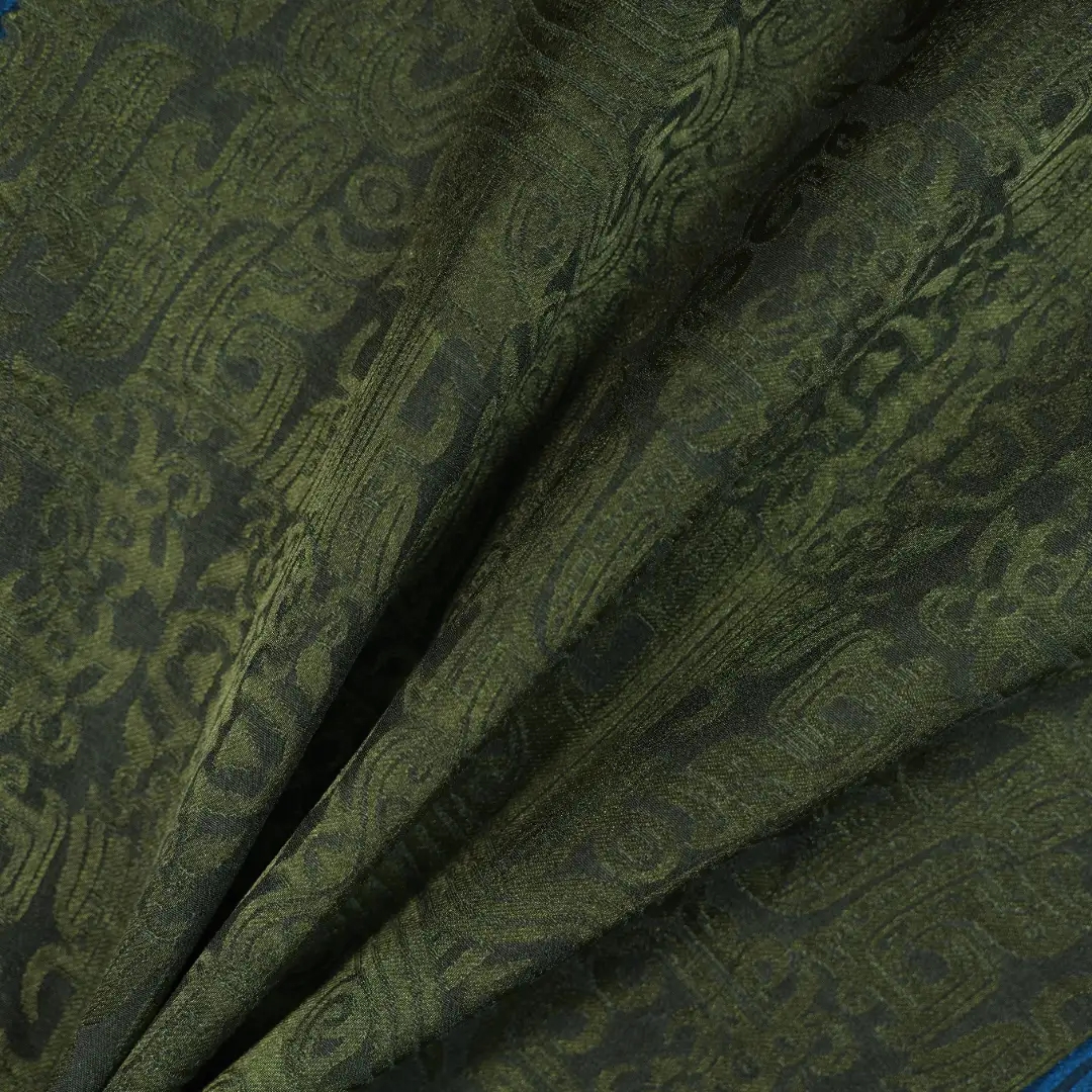 China Fabric for Shirt,Skirt Jacquard Woven Blended Fabric Viscose Modal Wool green color buy from China wholesaler bulk order at wholesale price free worldwide shipping Alibaba