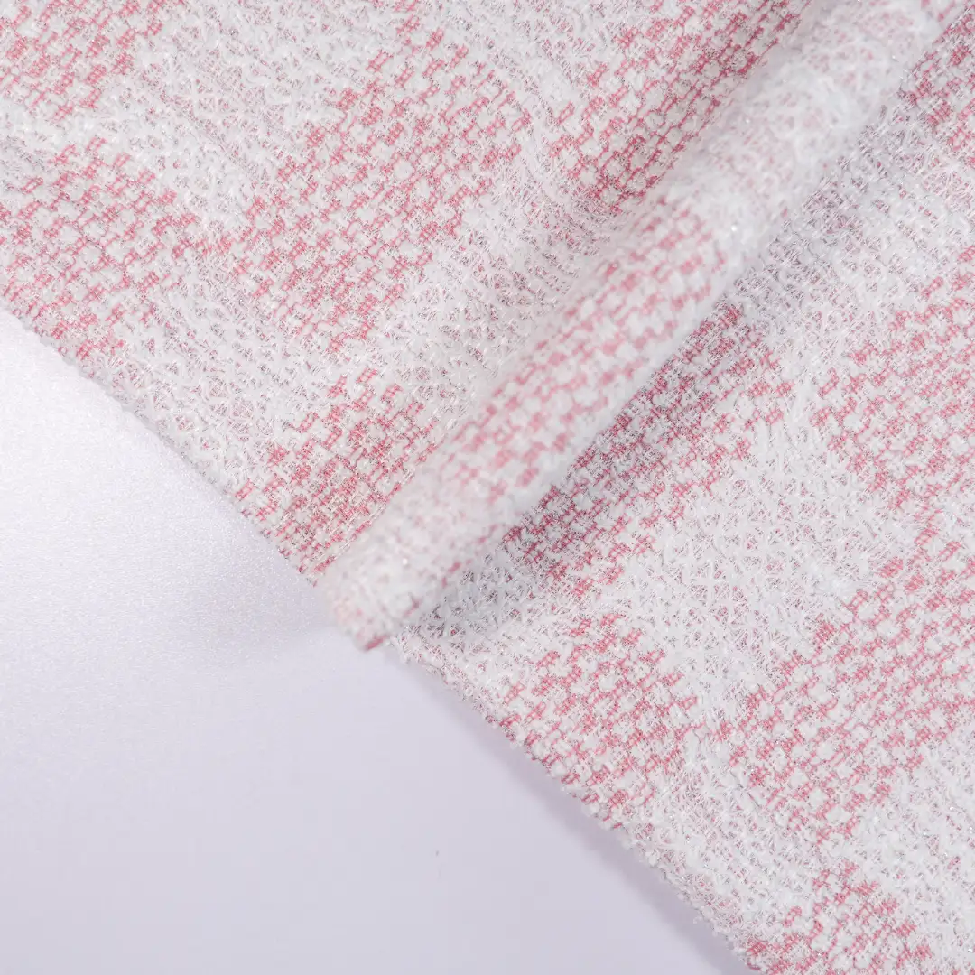 China Fabric for Jackets,Suit,Sleeveless Waist Shirt,Womens Asymmetrical Ruffled Skirt,Womens Belted Balloon Skirt Jacquard Knit Fabric Polyester Spandex Lurex navy color buy from China wholesaler bulk order at wholesale price free worldwide shipping Alibaba