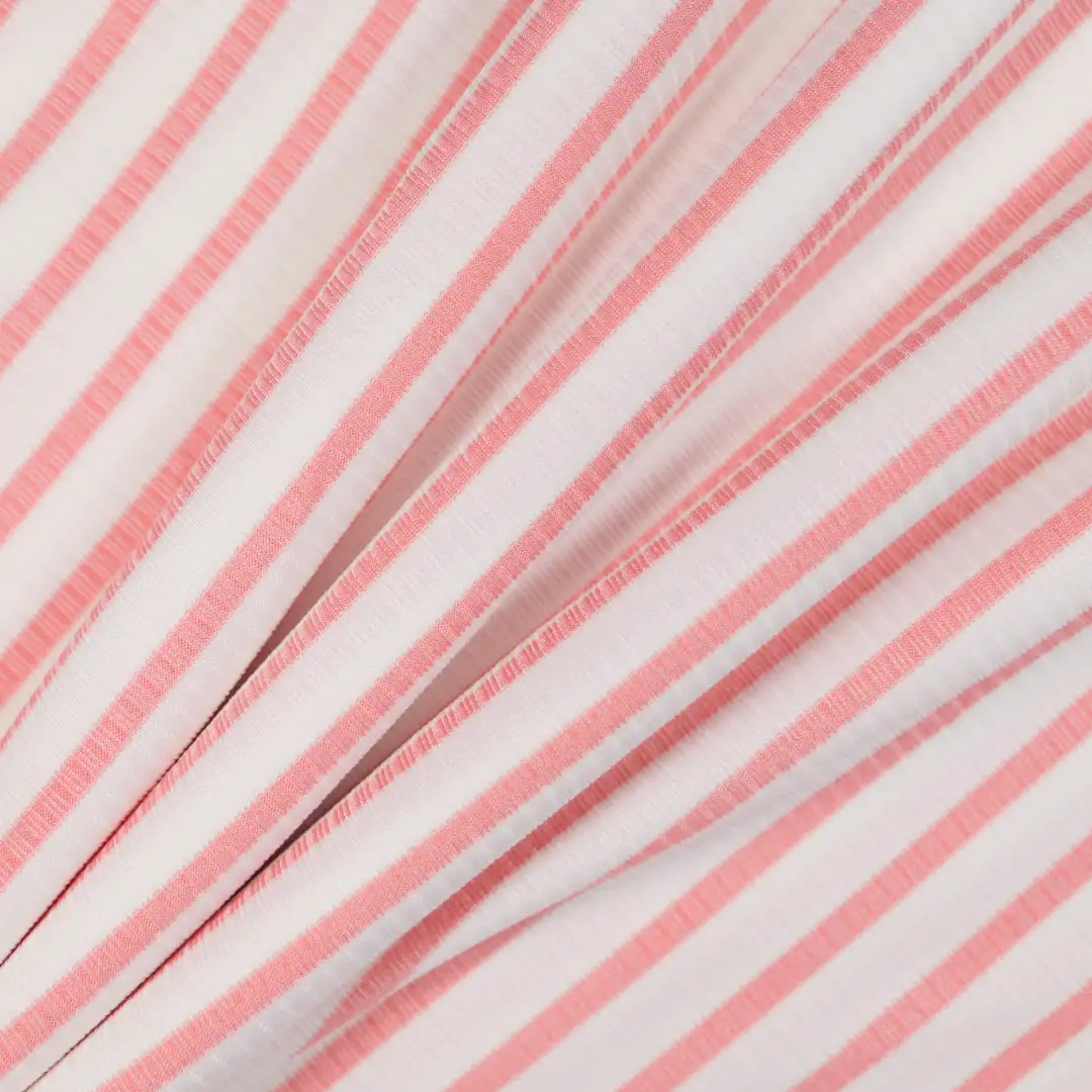 China Fabric for Skirt,Shorts,Hoodie,Yoga Clothes,Loungewear,Sweatshirt Single Jersey Knit Fabric Polyester Spandex stripe color buy from China wholesaler bulk order at wholesale price free worldwide shipping Alibaba