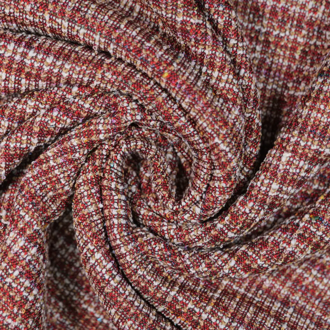 China Fabric for Skirt,Uniform,Strap Midi Dress Jacquard Knit Fabric Polyester Spandex Lurex red color buy from China wholesaler bulk order at wholesale price free worldwide shipping Alibaba