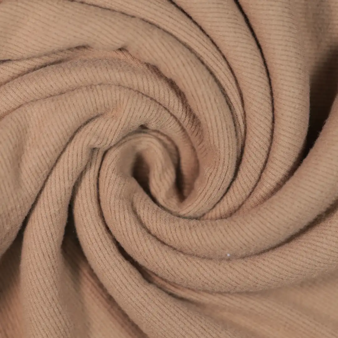 China Fabric for Jackets,Tracksuits,Sports Bras,Interlining Rib Knit Fabric Polyester Spandex khaki color buy from China wholesaler bulk order at wholesale price free worldwide shipping Alibaba