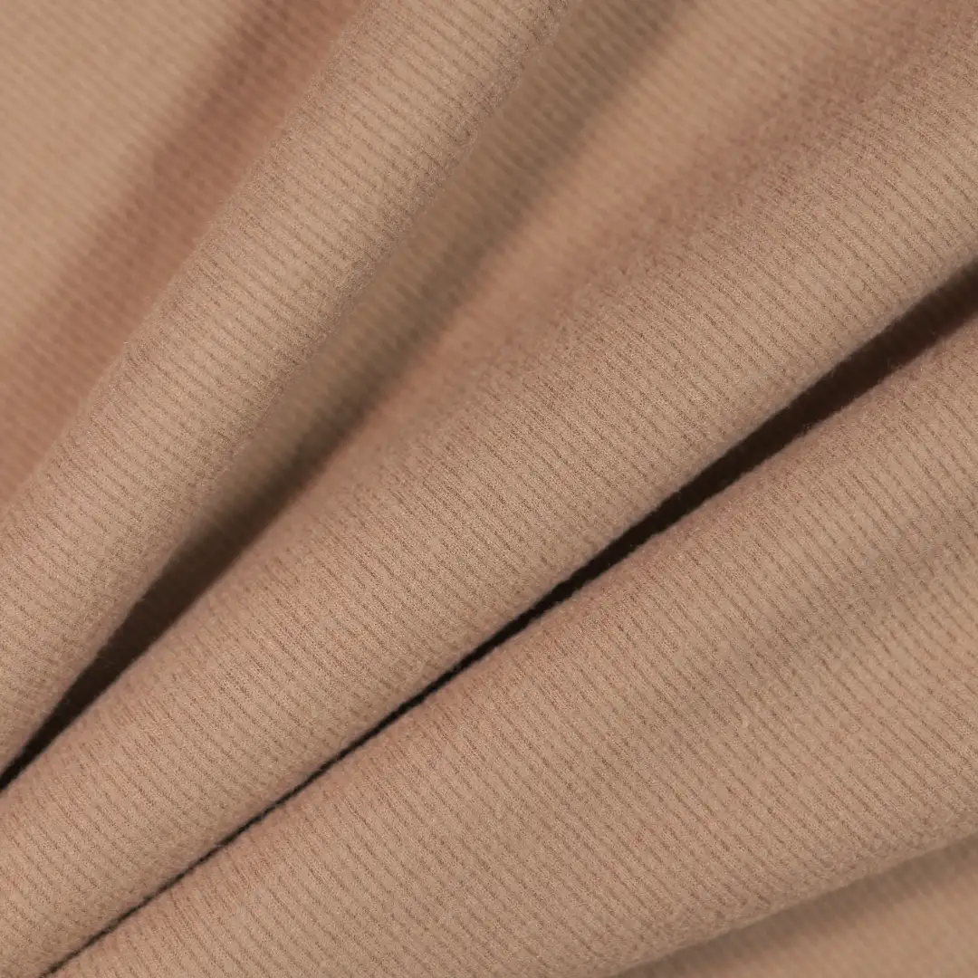 China Fabric for Jackets,Tracksuits,Sports Bras,Interlining Rib Knit Fabric Polyester Spandex khaki color buy from China wholesaler bulk order at wholesale price free worldwide shipping Alibaba