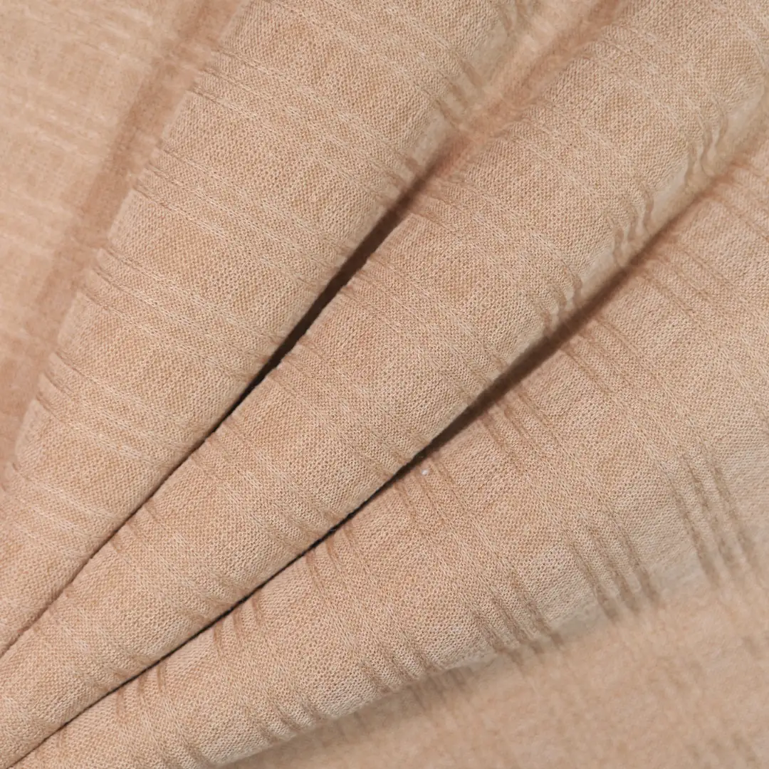 China Fabric for Skirt,Hoodie,Loungewear Crepe Knit Fabric Polyester Spandex khaki color buy from China wholesaler bulk order at wholesale price free worldwide shipping Alibaba