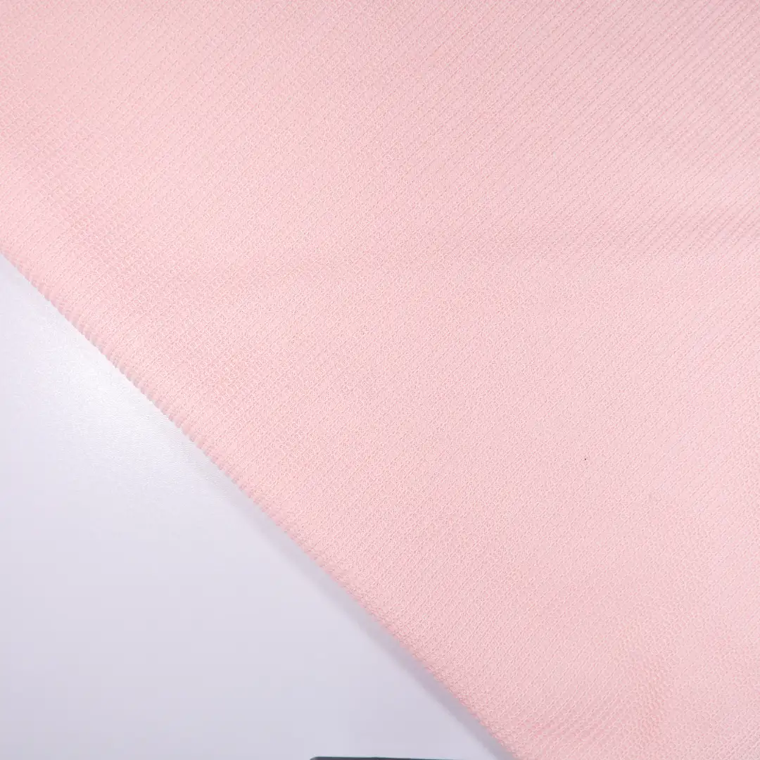 China Fabric for Wide Leg Trousers,Girls Cross Pinafore Dress,Girls Front-Split Pleated Dress,Mens Drawstring Pyjama Shorts,Womens Halterneck Cake Dress,Womens High Waist Bubble Skirt Ottoman Knit Fabric Polyester pink color buy from China wholesaler bulk order at wholesale price free worldwide shipping Alibaba