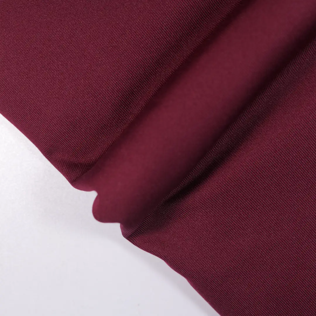 China Fabric for T-Shirt,Polo Shirt,Skirt Polar Fleece Knit Fabric Polyester Spandex dark red color buy from China wholesaler bulk order at wholesale price free worldwide shipping Alibaba