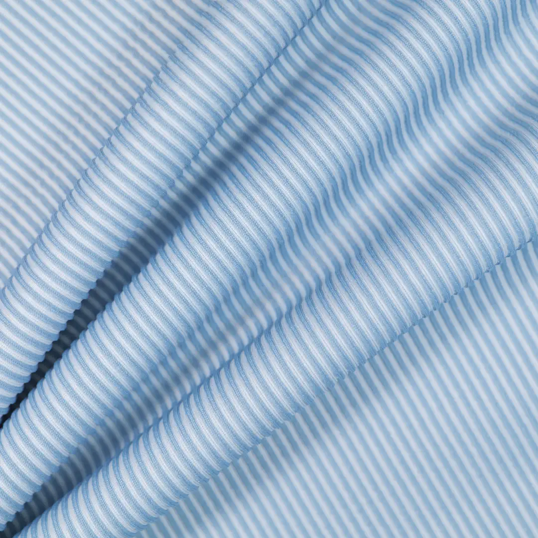 China Fabric for Hoodie,Shirt Half Sleeve Button (Sweater),Chino Rib Knit Fabric Polyester Spandex PET blue color buy from China wholesaler bulk order at wholesale price free worldwide shipping Alibaba