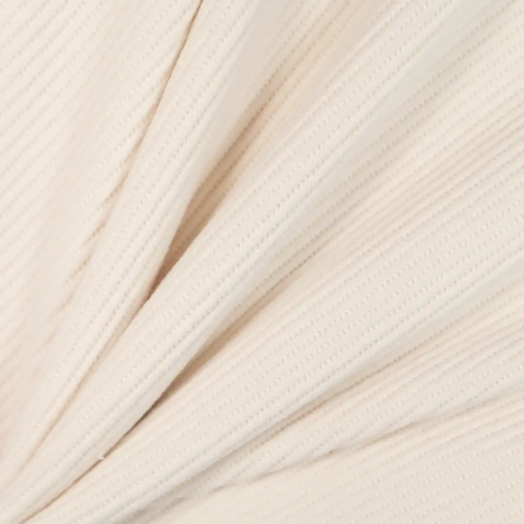 China Fabric for Shirt,Pants,Jackets,Hoodie,Wide Leg Trousers Waffle Knit Fabric Polyester Spandex rice color buy from China wholesaler bulk order at wholesale price free worldwide shipping Alibaba