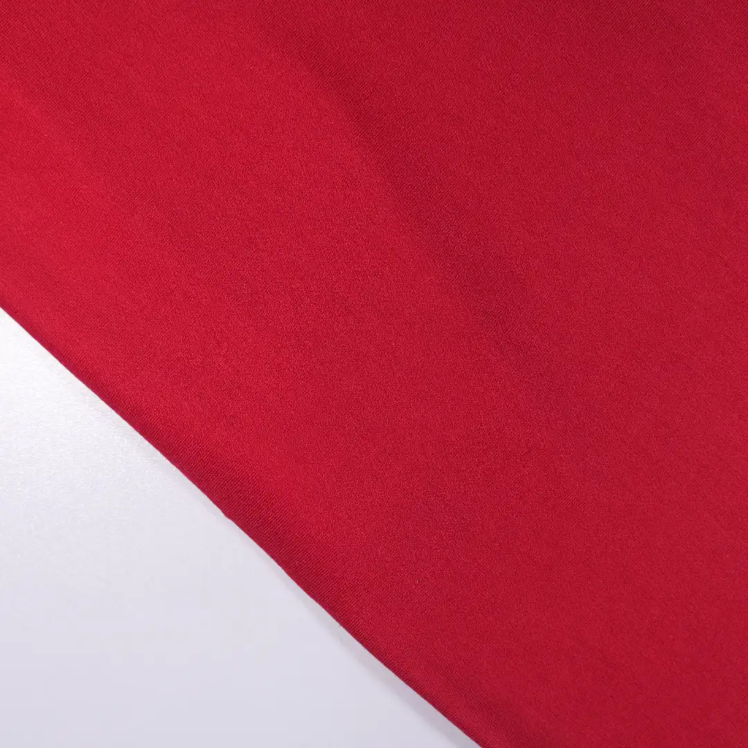 China Fabric for Shirt,T-Shirt,Skirt,Hoodie Single Jersey Knit Fabric Polyester Spandex red color buy from China wholesaler bulk order at wholesale price free worldwide shipping Alibaba