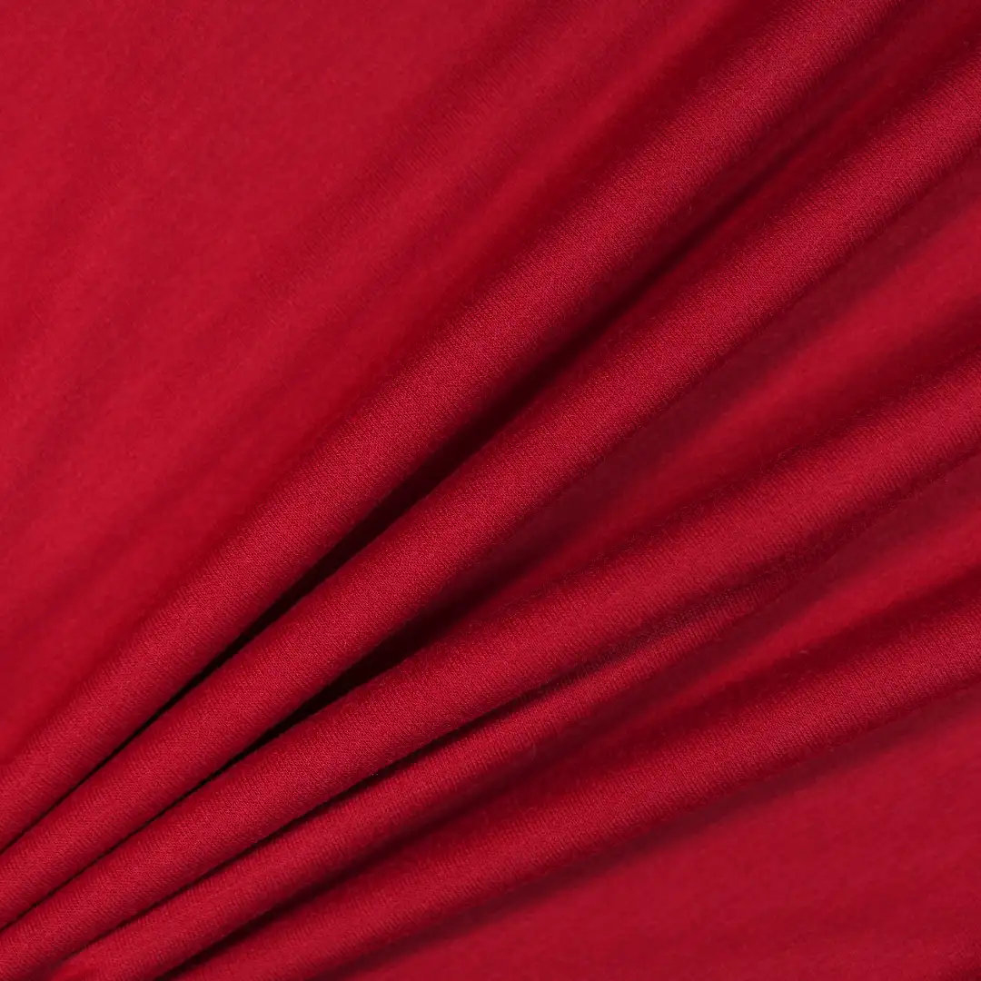 China Fabric for Shirt,T-Shirt,Skirt,Hoodie Single Jersey Knit Fabric Polyester Spandex red color buy from China wholesaler bulk order at wholesale price free worldwide shipping Alibaba