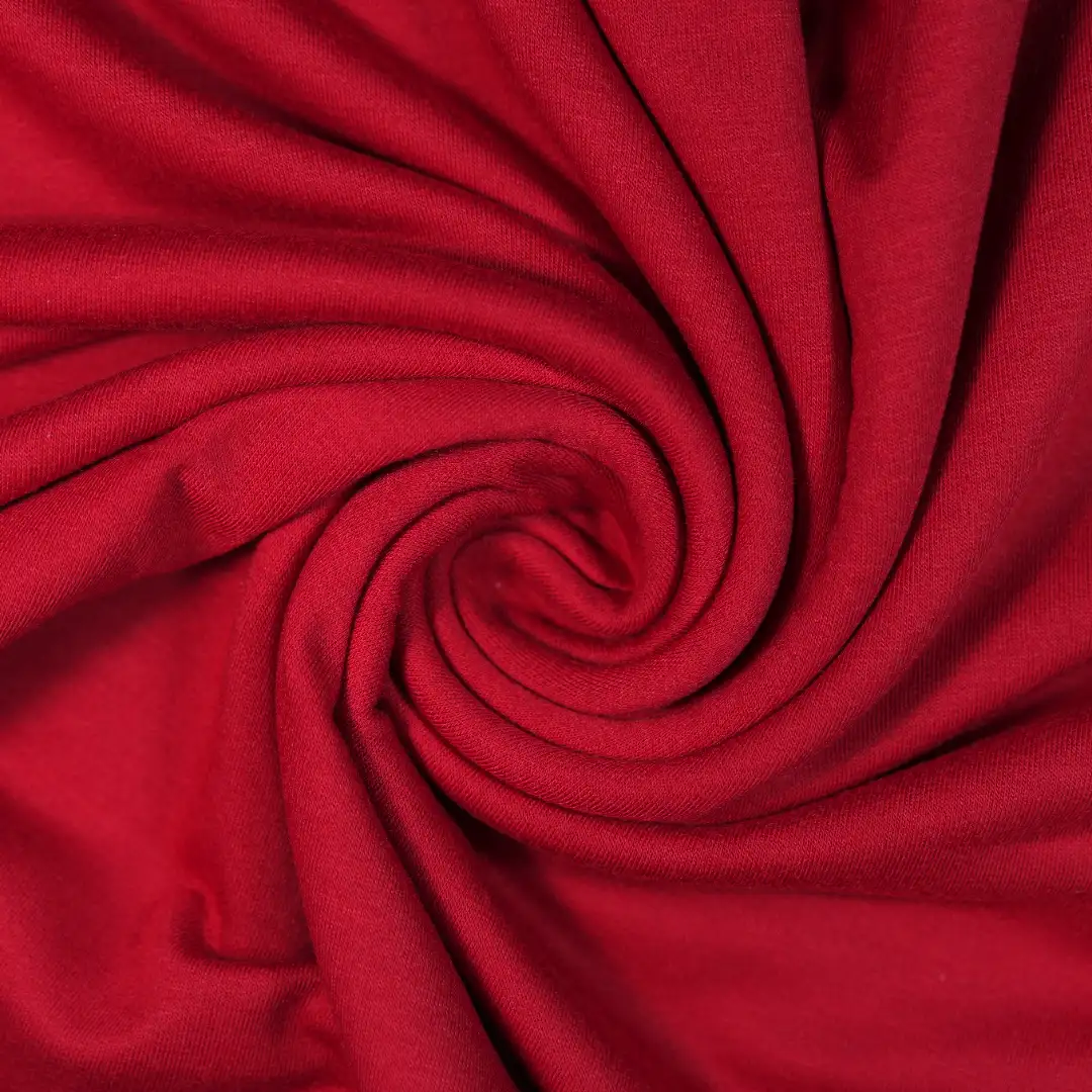 China Fabric for Shirt,T-Shirt,Skirt,Hoodie Single Jersey Knit Fabric Polyester Spandex red color buy from China wholesaler bulk order at wholesale price free worldwide shipping Alibaba