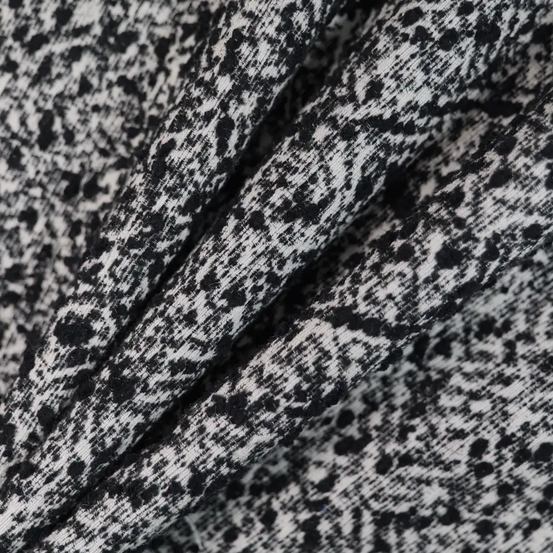 China Fabric for Skirt,Kids Overalls Dress Chanel-Style Fabric Woolen Acrylic Polyester Wool Nylon black color buy from China wholesaler bulk order at wholesale price free worldwide shipping Alibaba