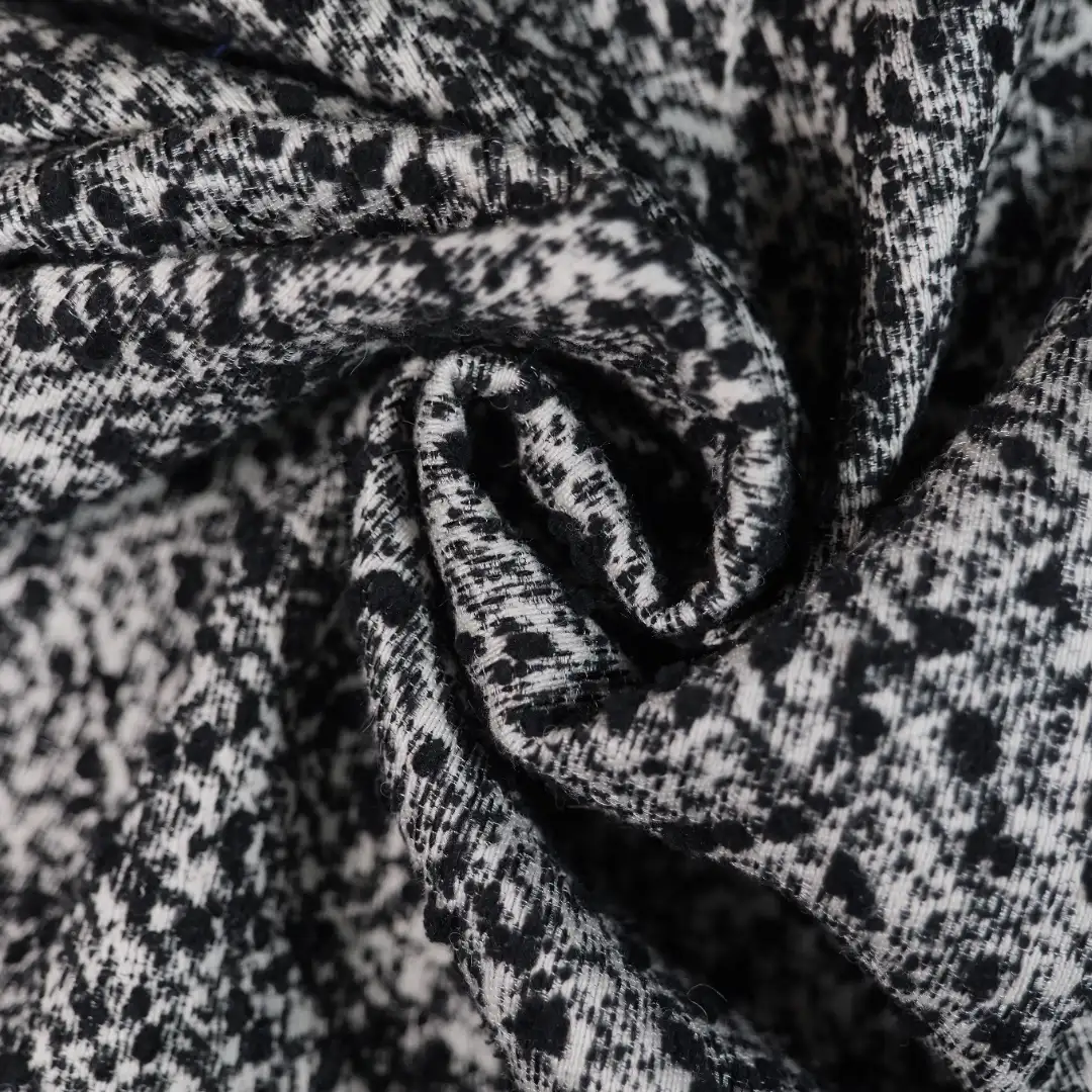 China Fabric for Skirt,Kids Overalls Dress Chanel-Style Fabric Woolen Acrylic Polyester Wool Nylon black color buy from China wholesaler bulk order at wholesale price free worldwide shipping Alibaba