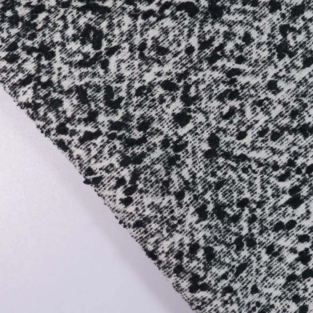 China Fabric for Skirt,Kids Overalls Dress Chanel-Style Fabric Woolen Acrylic Polyester Wool Nylon black color buy from China wholesaler bulk order at wholesale price free worldwide shipping Alibaba