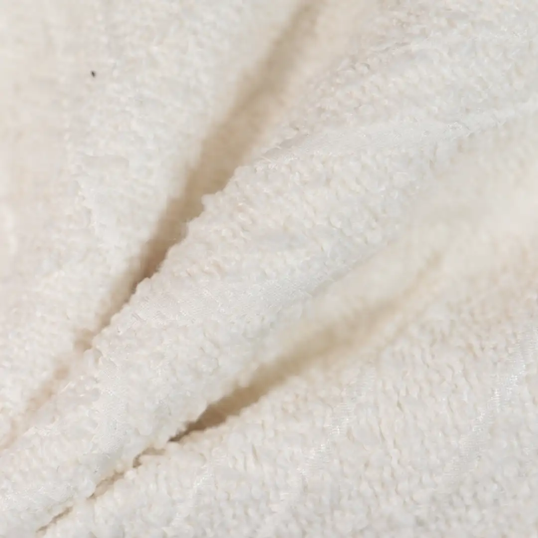 China Fabric for Skirt,Overcoat Chanel-Style Fabric Woolen Polyester white color buy from China wholesaler bulk order at wholesale price free worldwide shipping Alibaba