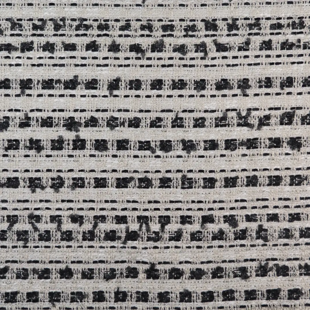 China Fabric for Jackets,Skirt Chanel-Style Fabric Woolen Polyester Rayon white black color buy from China wholesaler bulk order at wholesale price free worldwide shipping Alibaba