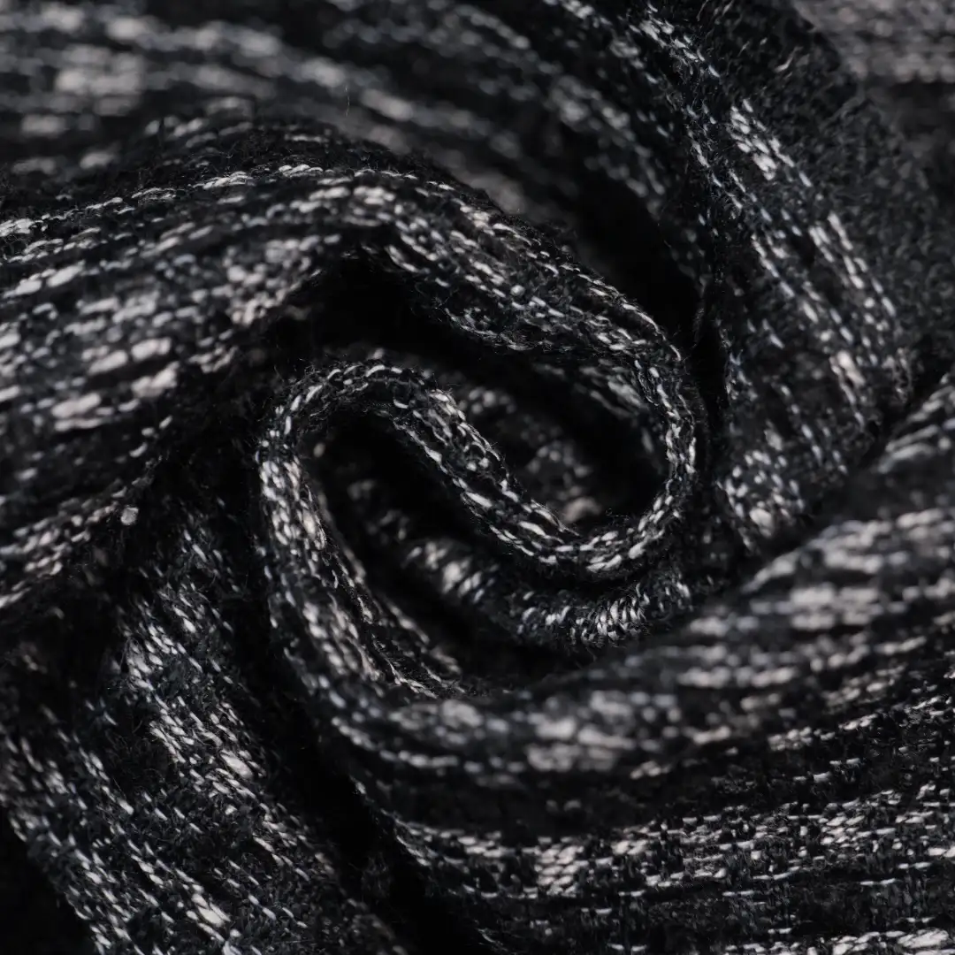 China Fabric for Jackets,Skirt Chanel-Style Fabric Woolen Polyester Rayon black color buy from China wholesaler bulk order at wholesale price free worldwide shipping Alibaba