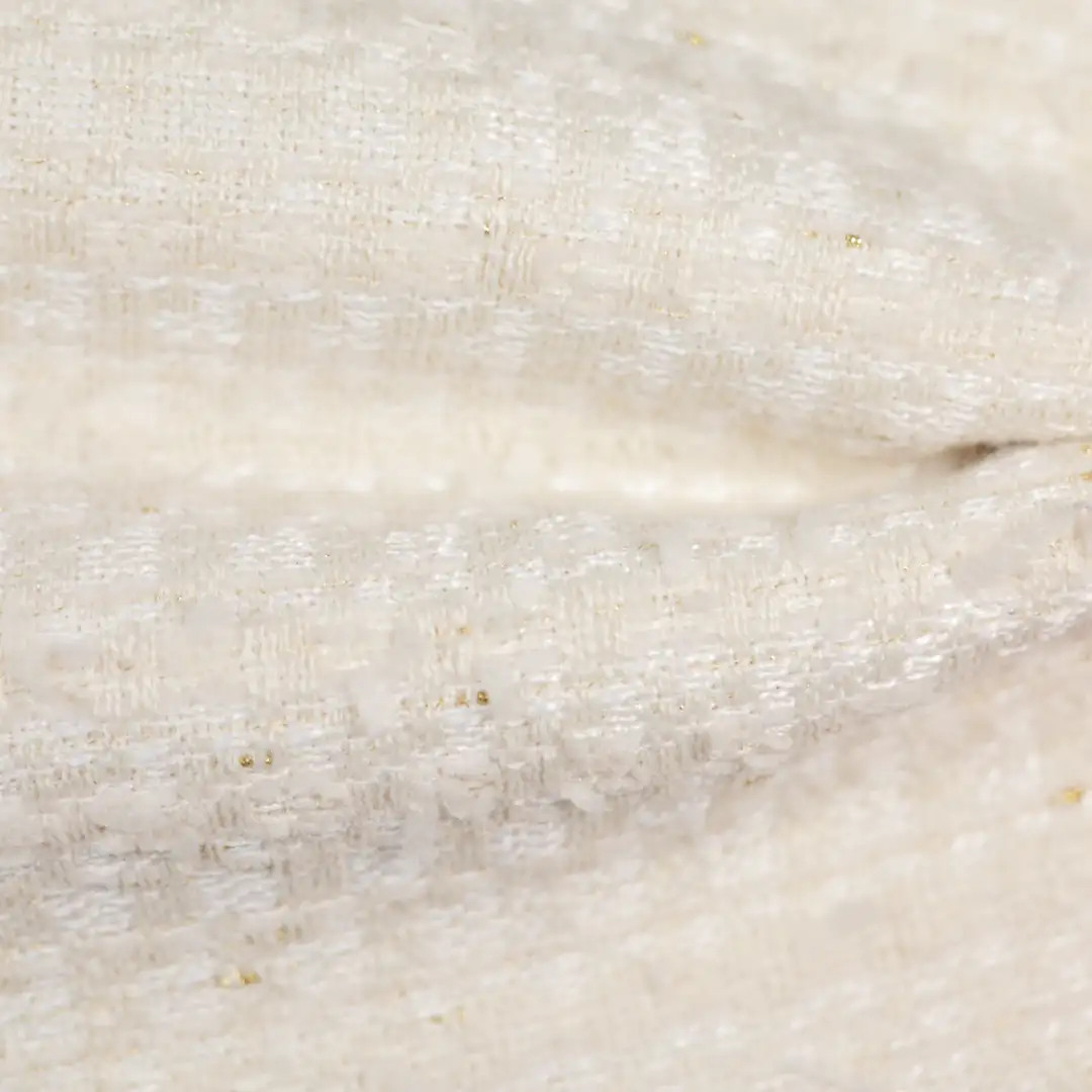 China Fabric for Skirt,Overcoat Chanel-Style Fabric Woolen Polyester Rayon white color buy from China wholesaler bulk order at wholesale price free worldwide shipping Alibaba