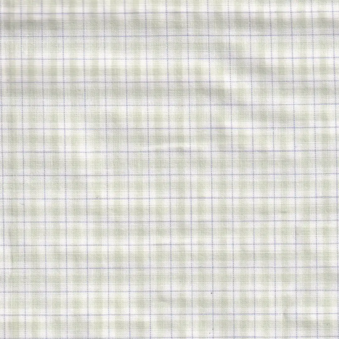 Bangladesh Fabric for Shirt Cotton Plain Natural Woven Fabric Cotton Rayon Lt. Green YD Check color buy from Bangladesh wholesaler bulk order at wholesale price free worldwide shipping Alibaba