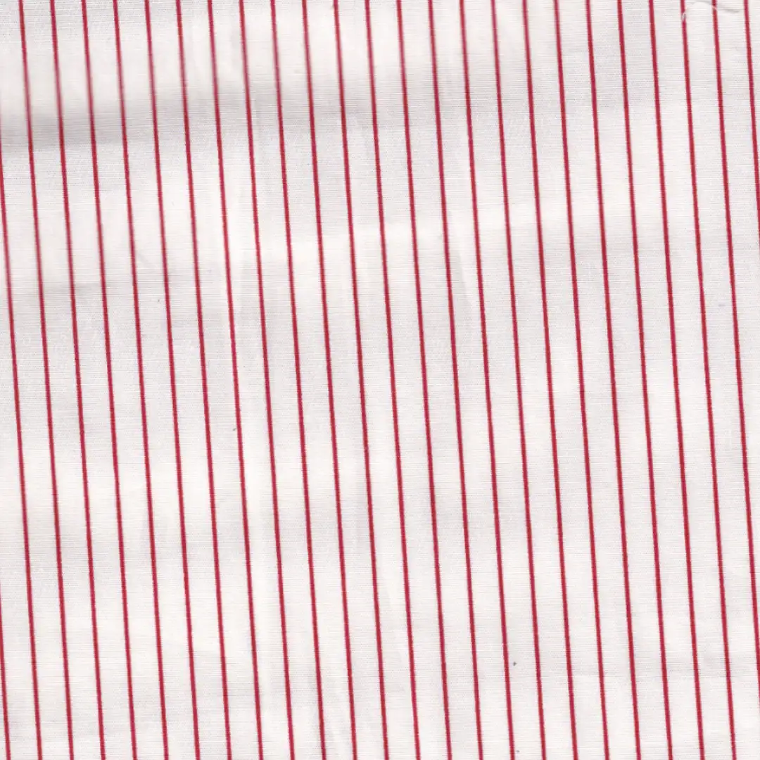 Bangladesh Fabric for Shirt Cotton Poplin Natural Woven Fabric Cotton Spandex White & Red Stripe color buy from Bangladesh wholesaler bulk order at wholesale price free worldwide shipping Alibaba
