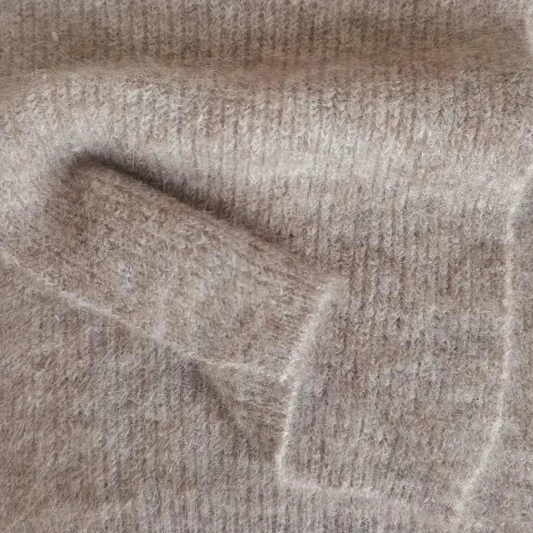 China Yarn for Open Cardigan (Sweater),Knitted Jacket (Sweater),Round Neck Pullover (Sweater),Crew Neck Pullover (Sweater),Crop Top Pullover (Sweater),Dresses (Cardigan Open) (Sweater),Dresses (Cardigan Button) (Sweater),Dresses (Pullover) (Sweater) Mossy Yarn Fancy Yarn Recycled Polyester Nylon Wool Polyester Elastane Brown color buy from China wholesaler bulk order at wholesale price free worldwide shipping Alibaba