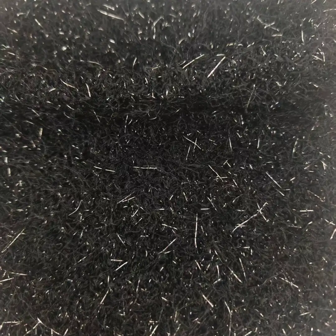 China Yarn for Tank Top,Round Neck Pullover (Sweater),Loungewear Feather Yarn Fancy Yarn Polyester Metallic fiber black color buy from China wholesaler bulk order at wholesale price free worldwide shipping Alibaba