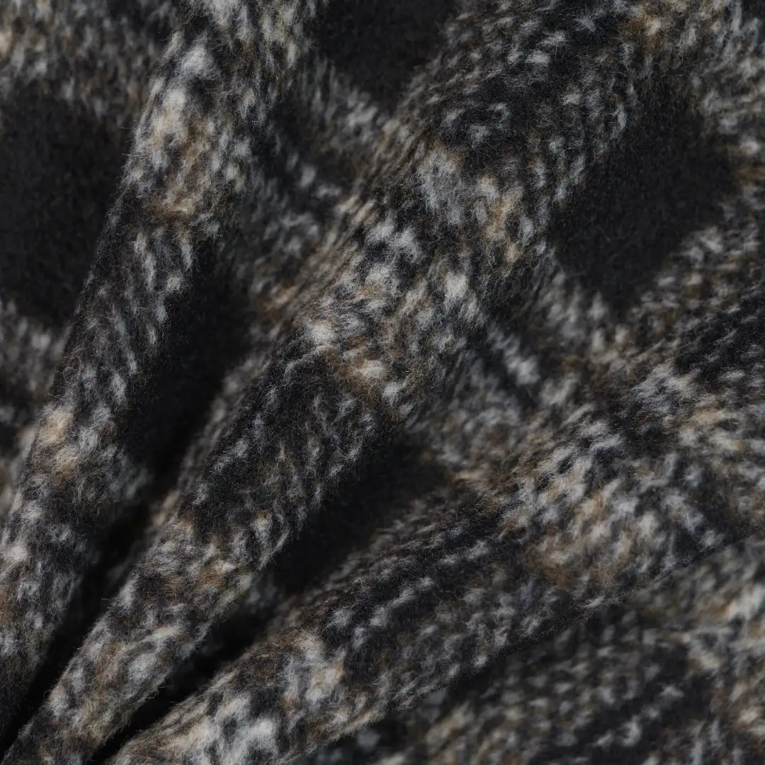 China Fabric for Overcoat Woolen Overcoat Woolen Polyester black&white color buy from China wholesaler bulk order at wholesale price free worldwide shipping Alibaba