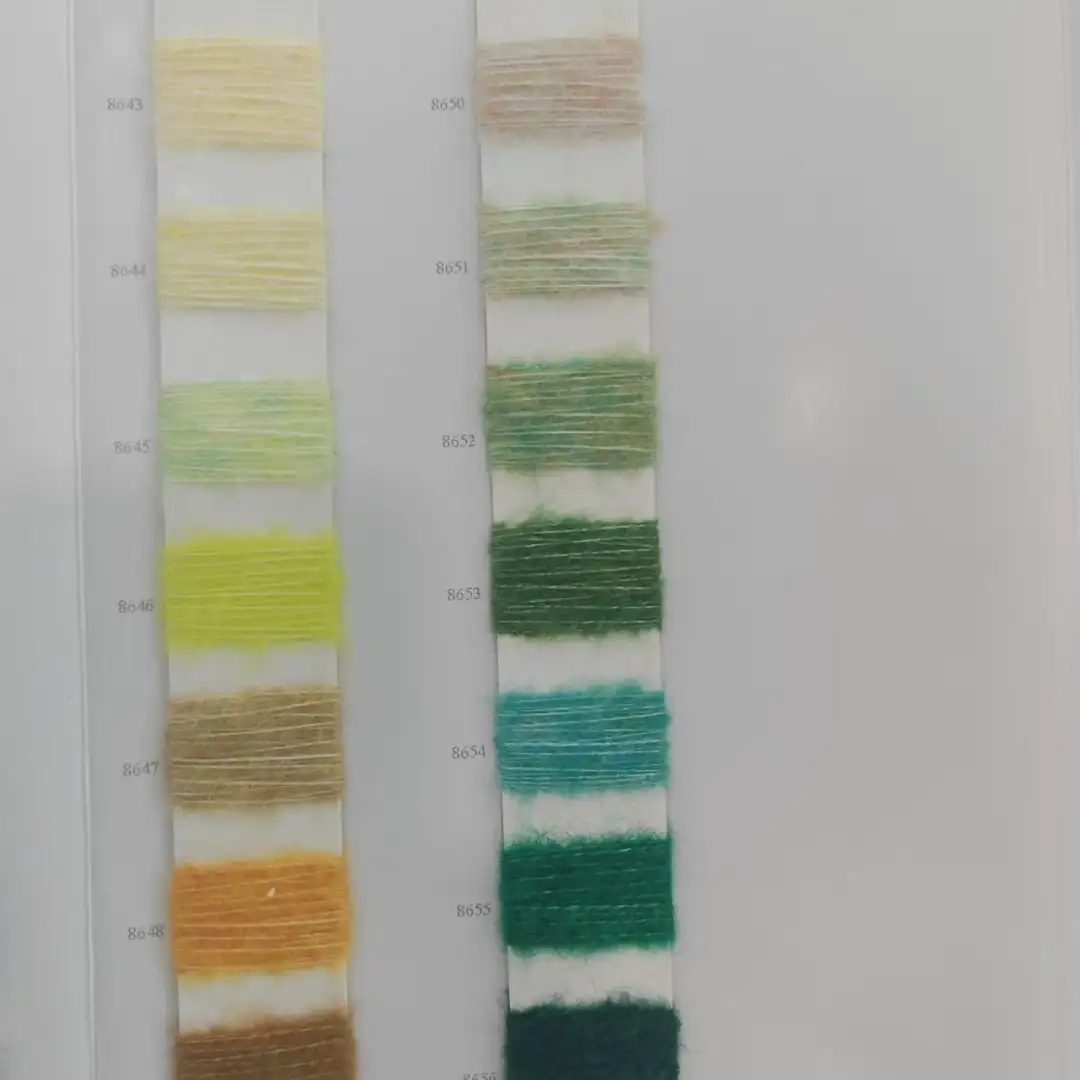 China Yarn for Open Cardigan (Sweater),Full-Zipper Cardigan (Sweater),Half-Zipper Cardigan (Sweater),Shirt Long Sleeve Button (Sweater) Mossy Yarn Fancy Yarn Recycled Polyester Wool Spandex off-white color buy from China wholesaler bulk order at wholesale price free worldwide shipping Alibaba