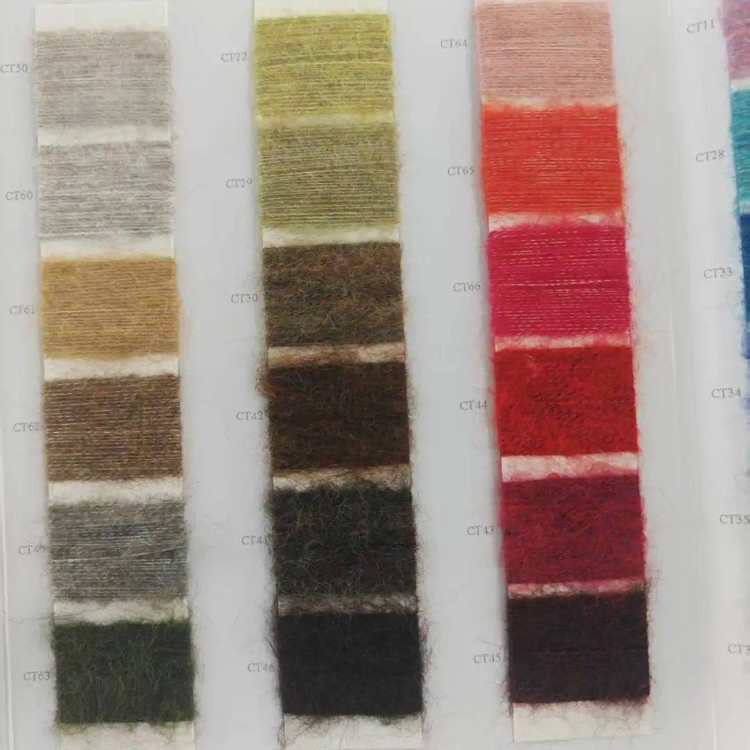 China Yarn for Open Cardigan (Sweater),Full-Zipper Cardigan (Sweater),Half-Zipper Cardigan (Sweater),Shirt Long Sleeve Button (Sweater) Mossy Yarn Fancy Yarn Recycled Polyester Wool Nylon Spandex brown color buy from China wholesaler bulk order at wholesale price free worldwide shipping Alibaba