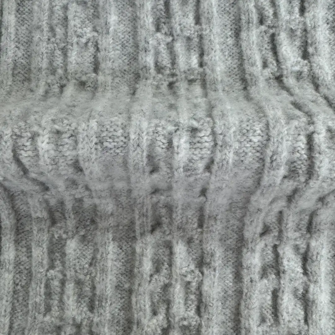 China Yarn for Ladies Vest (Sweater),Men’s Vest (Sweater),Open Cardigan (Sweater),Full-Zipper Cardigan (Sweater),Crew Neck Pullover (Sweater),Crop Top Pullover (Sweater),Hoodie  (Sweater) Mossy Yarn Fancy Yarn Recycled Polyester Polyester Spandex Gray color buy from China wholesaler bulk order at wholesale price free worldwide shipping Alibaba