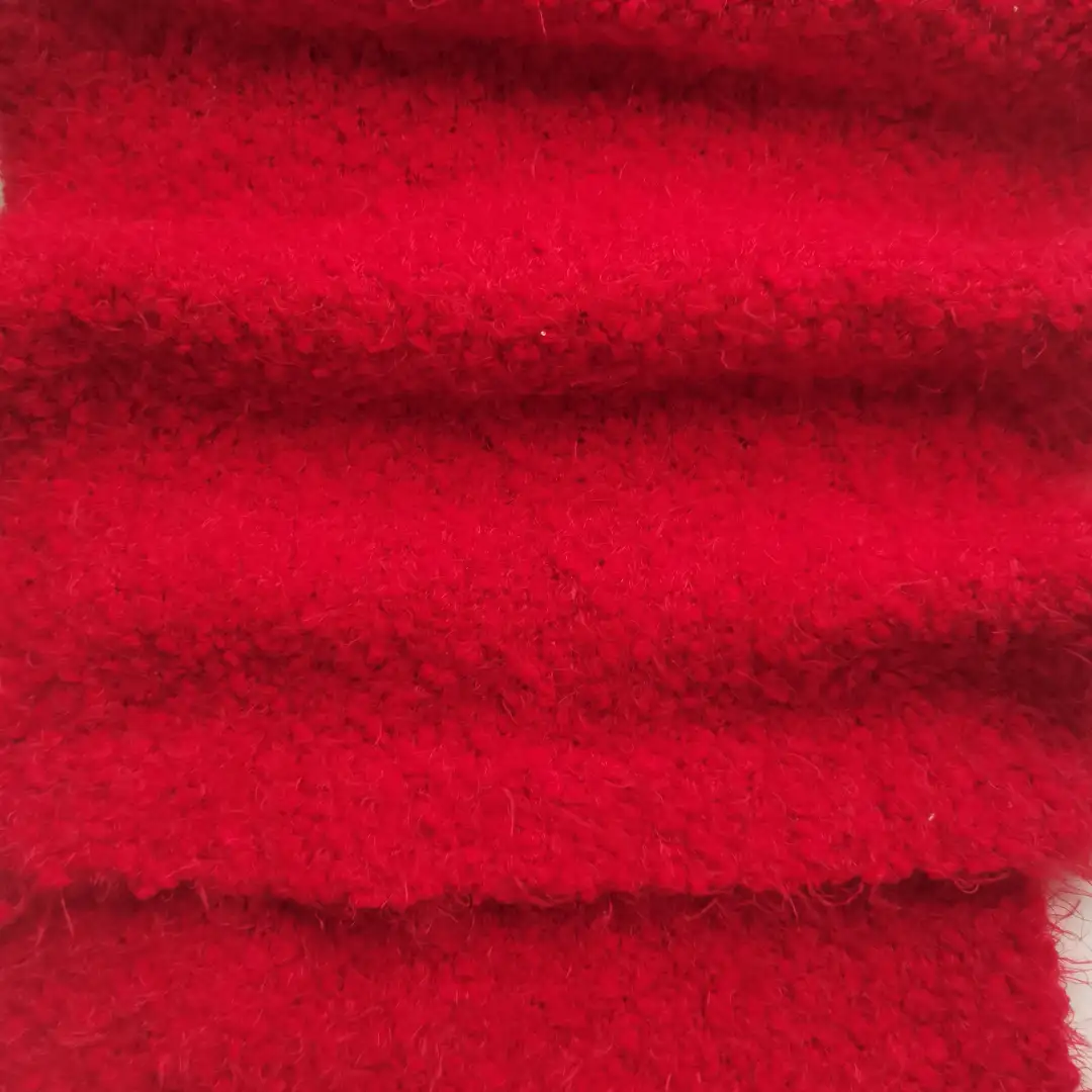China Yarn for Knitted Jacket (Sweater),Round Neck Pullover (Sweater),Kids Crew-Neck Cardigan (Sweater),Roll Neck Jumper (Sweater),U-Neck Cardigan (Sweater) Feather Yarn Fancy Yarn Polyester Red color buy from China wholesaler bulk order at wholesale price free worldwide shipping Alibaba