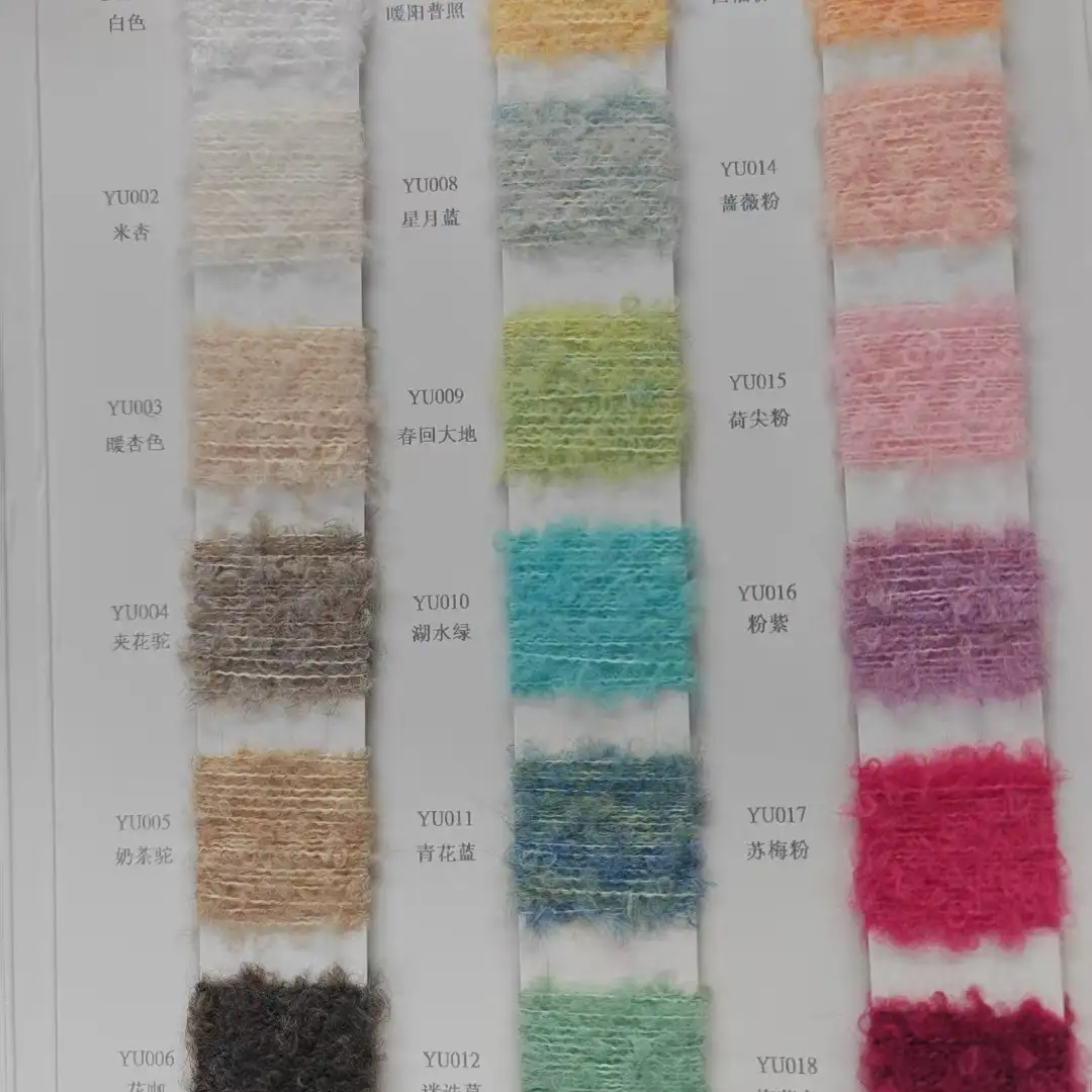 China Yarn for Shirt Long Sleeve Zipper (Sweater),Shirt Half Sleeve Button (Sweater),Shirt Half Sleeve Zipper (Sweater) Boucle Yarn Fancy Yarn Recycled Polyester Wool Spandex Gray，Blue color buy from China wholesaler bulk order at wholesale price free worldwide shipping Alibaba