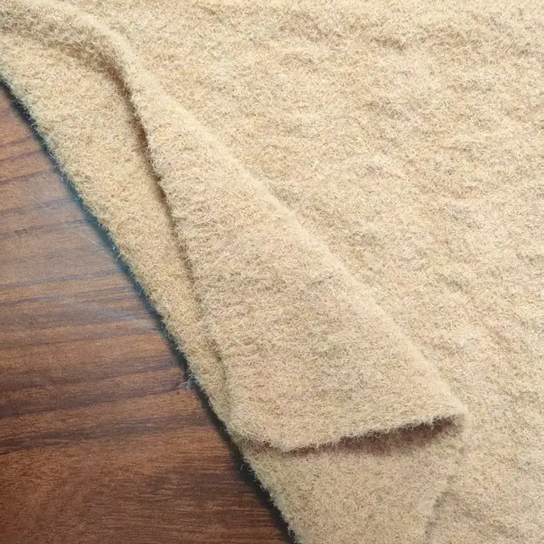 China Yarn for Knitted Jacket (Sweater),Round Neck Pullover (Sweater),Crop Top Pullover (Sweater),Hoodie  (Sweater) Feather Yarn Fancy Yarn Nylon coffee color buy from China wholesaler bulk order at wholesale price free worldwide shipping Alibaba