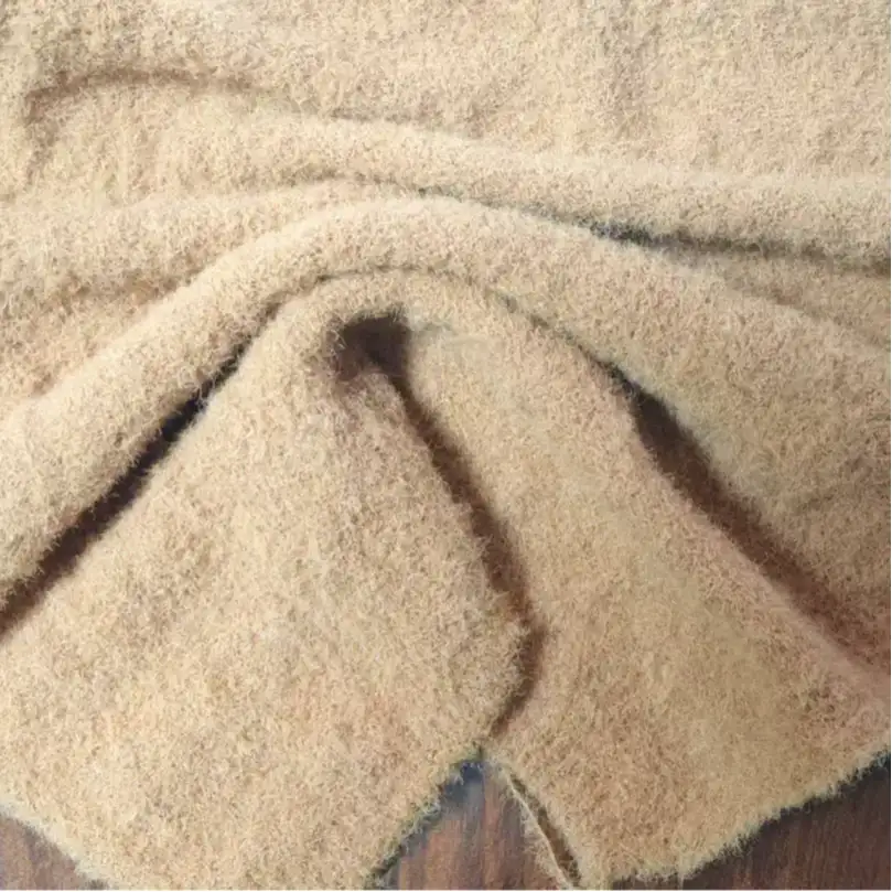 China Yarn for Knitted Jacket (Sweater),Round Neck Pullover (Sweater),Crop Top Pullover (Sweater),Hoodie  (Sweater) Feather Yarn Fancy Yarn Nylon coffee color buy from China wholesaler bulk order at wholesale price free worldwide shipping Alibaba