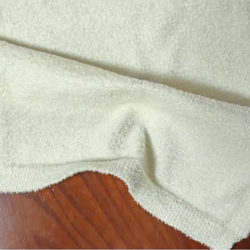 China Yarn for Knitted Jacket (Sweater),Round Neck Pullover (Sweater),Hoodie  (Sweater),Knitted Leggings (Sweater) Feather Yarn Fancy Yarn Polyester beige color buy from China wholesaler bulk order at wholesale price free worldwide shipping Alibaba