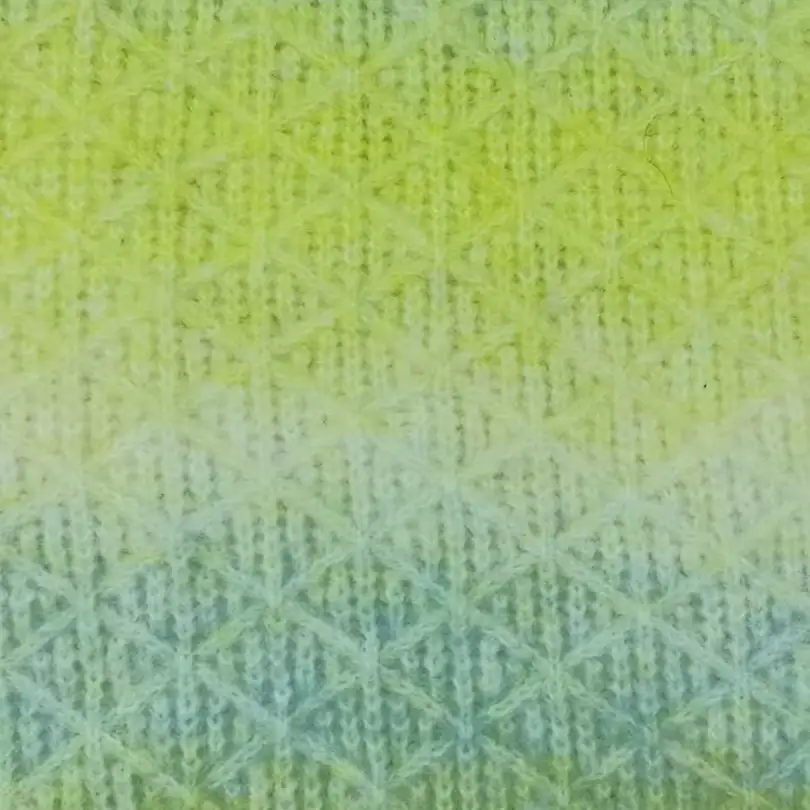 China Yarn for Knitted Leggings (Sweater),Tie-Front Cardigan (Sweater),Tie-Front Vest (Sweater) Mossy Yarn Fancy Yarn Alpaca Wool Acrylic Nylon Elastane blue+green color buy from China wholesaler bulk order at wholesale price free worldwide shipping Alibaba