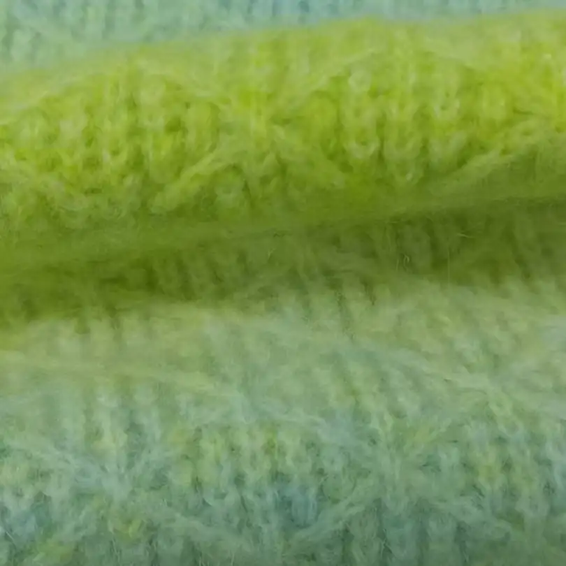 China Yarn for Knitted Leggings (Sweater),Tie-Front Cardigan (Sweater),Tie-Front Vest (Sweater) Mossy Yarn Fancy Yarn Alpaca Wool Acrylic Nylon Elastane blue+green color buy from China wholesaler bulk order at wholesale price free worldwide shipping Alibaba