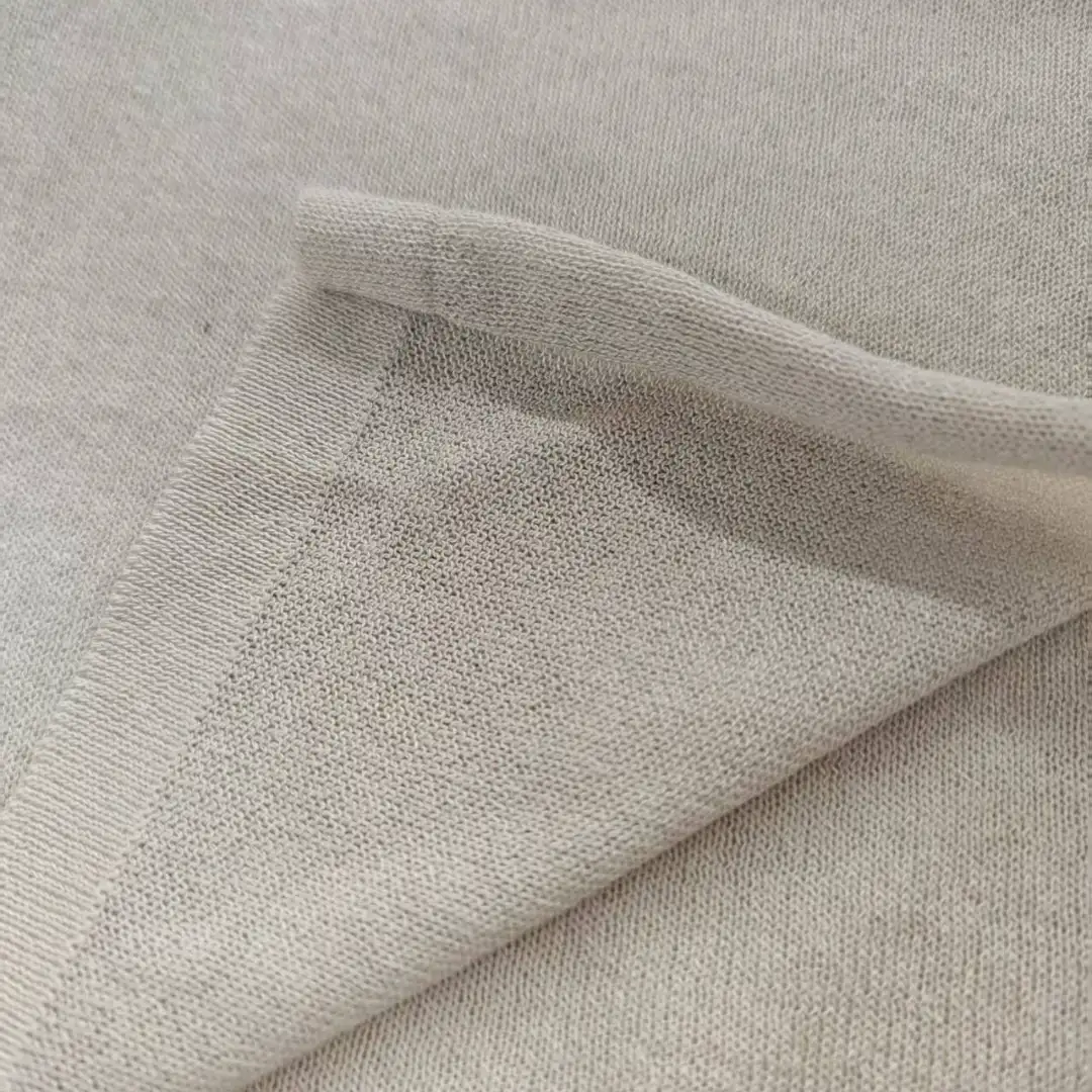 China Yarn for Shirt Half Sleeve Button (Sweater),T-shirt (Sweater),Polo T-shirt (Sweater),Skirt (Sweater) Linen Spun Regular Yarn Viscose Linen Nylon light tan color buy from China wholesaler bulk order at wholesale price free worldwide shipping Alibaba