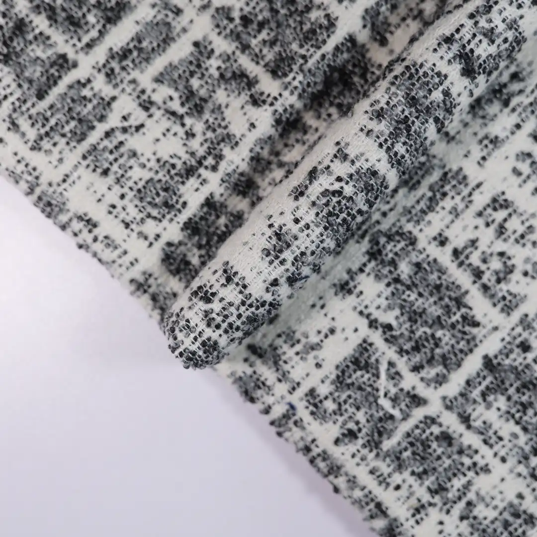 China Fabric for Skirt,Sleeveless Corset Midi Dress Chanel-Style Fabric Woolen Polyester black color buy from China wholesaler bulk order at wholesale price free worldwide shipping Alibaba