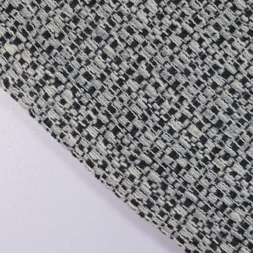 China Fabric for Skirt,Overcoat Chanel-Style Fabric Woolen Polyester grey color buy from China wholesaler bulk order at wholesale price free worldwide shipping Alibaba