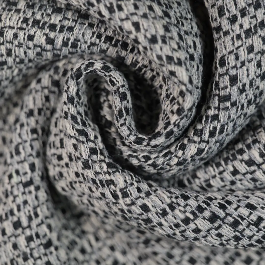 China Fabric for Skirt,Overcoat Chanel-Style Fabric Woolen Polyester grey color buy from China wholesaler bulk order at wholesale price free worldwide shipping Alibaba